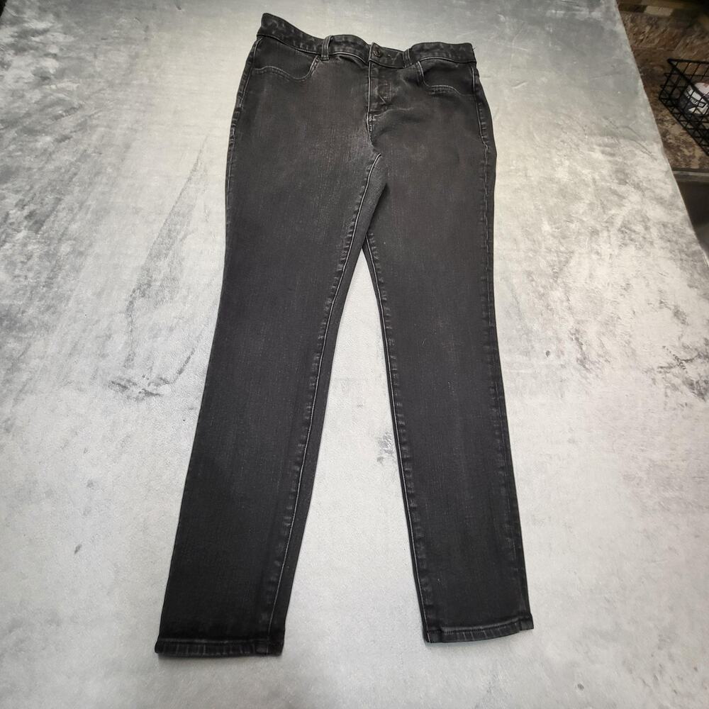 American Eagle Outfitters Jeans Womens 12 Black Jegging Slim Stretch Zip